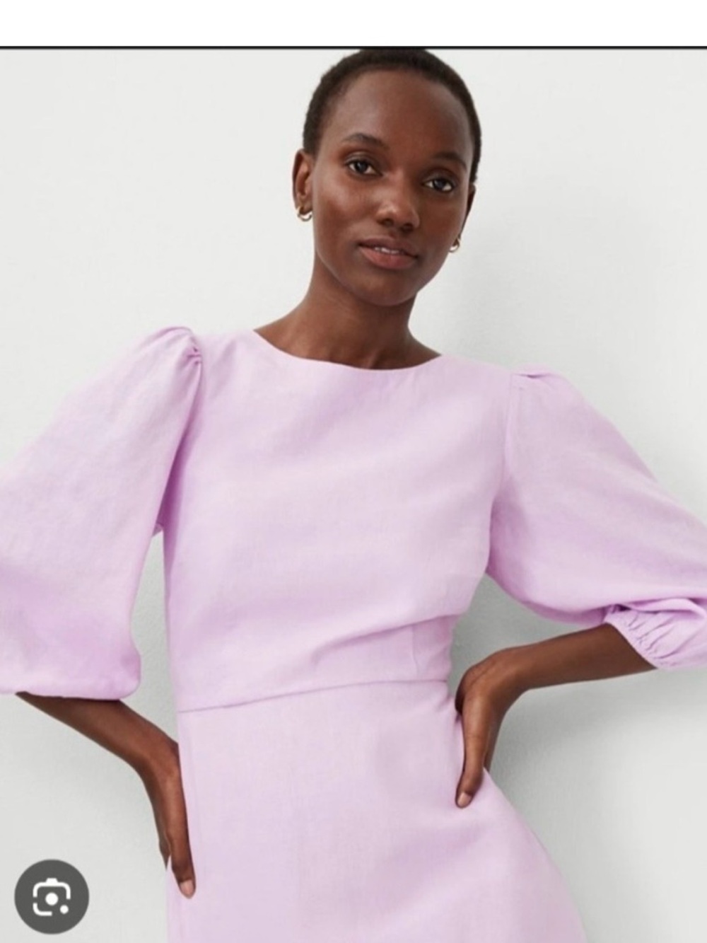 Ann Taylor Lavender Smocked Top